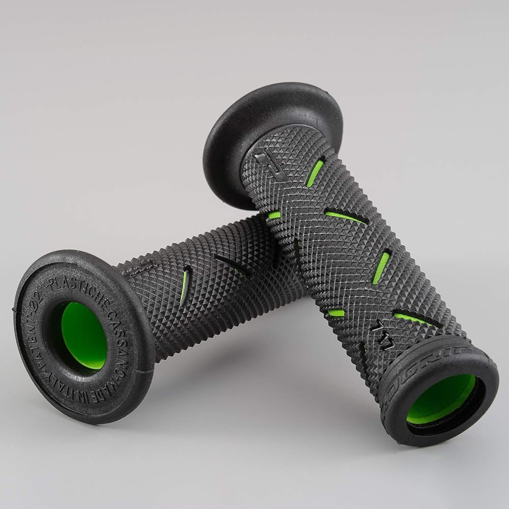 Daytona PROGRIP Motorcycle Grip for Handlebar Diameter φ22.2 122mm Earthquake Resistant Gel End Penetration 717 Type Green 98040