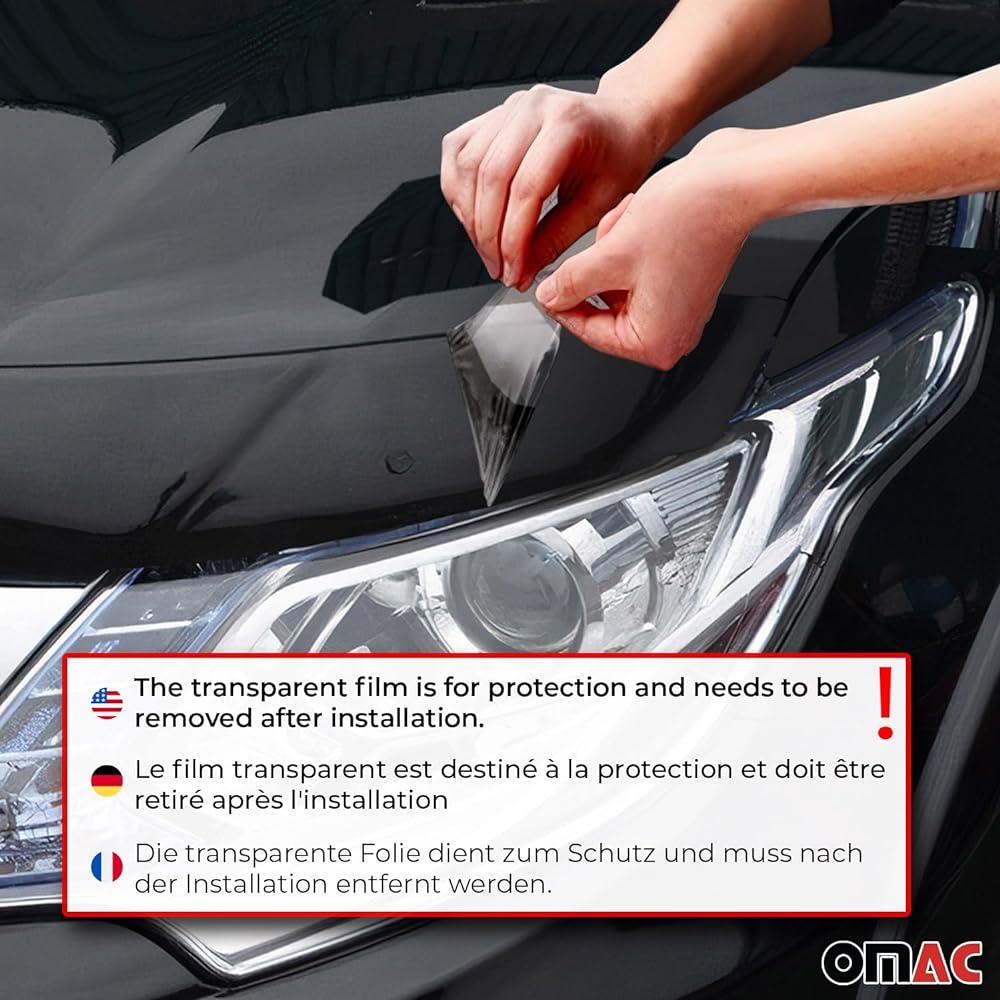OMAC Front Bagui Frector JEEP RENEGADE 2015 ~ 2020 Food Protector All -weather Black