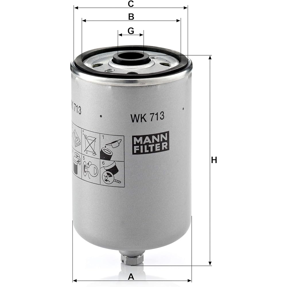 MANN-FILTER WK 713 fuel filter