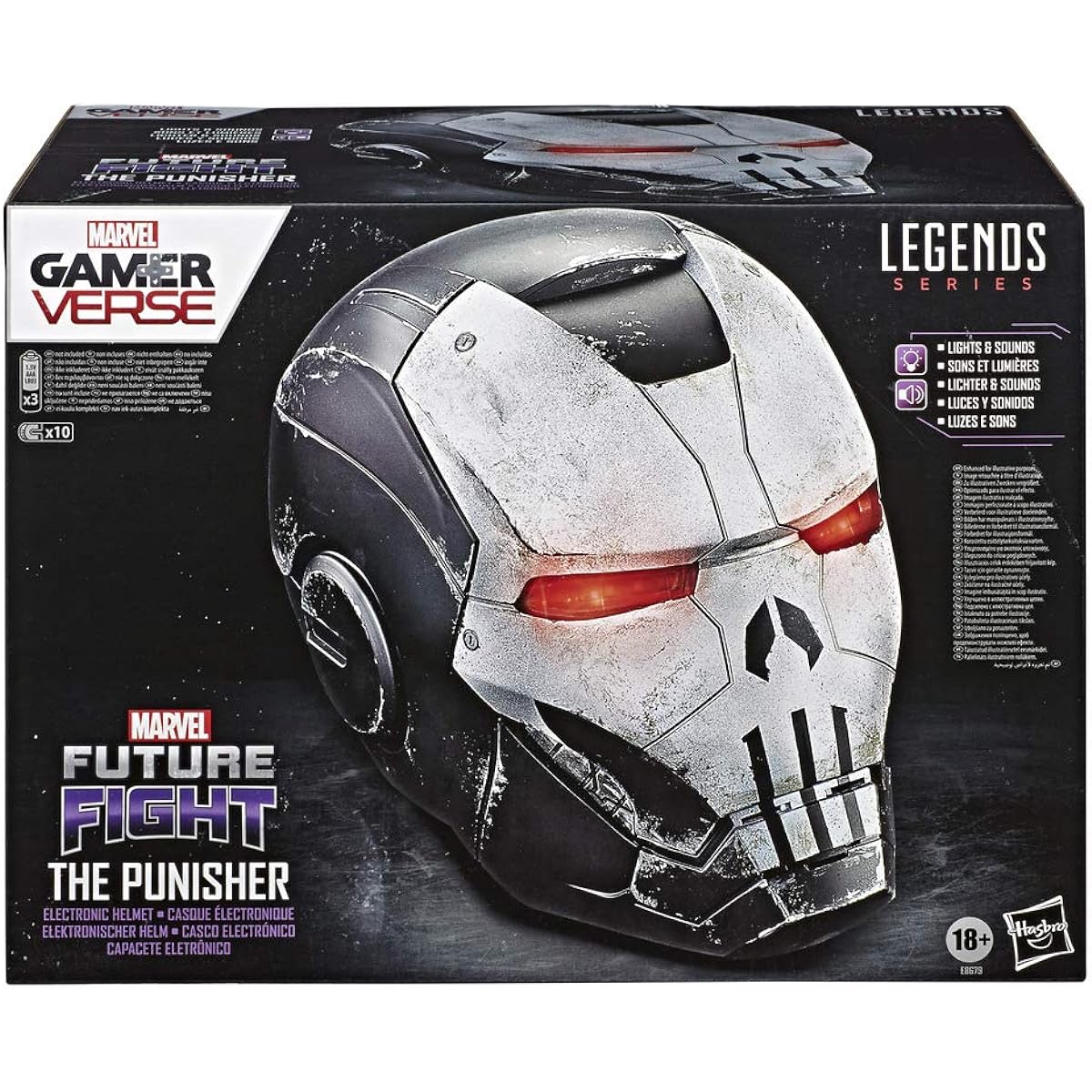 Hasbro Replica Marvel Legends/Punisher War Machine Helmet Prop Replica Gamerverse Punisher War Machine Helmet Prop Replica