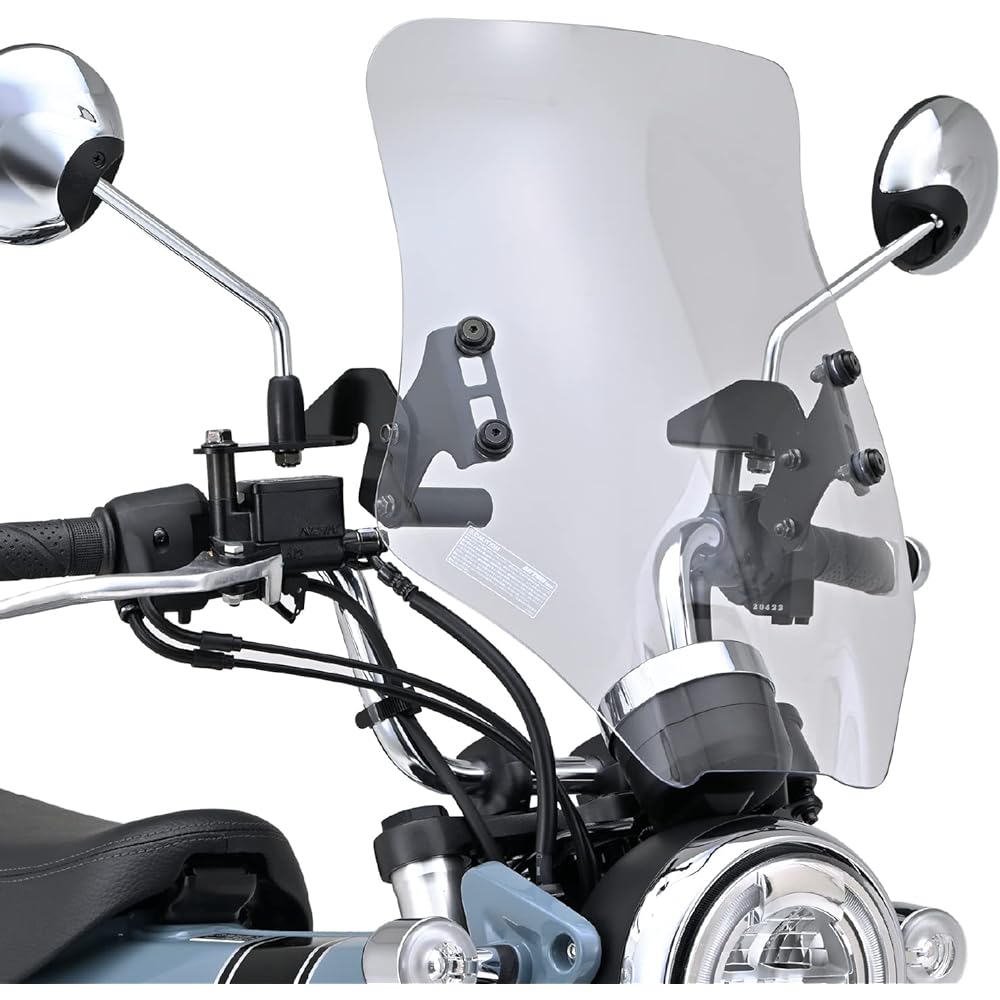 Daytona Motorcycle Screen with Clamp Bar Windshield for Dax 125 (23) RS Series Long Clear 92652