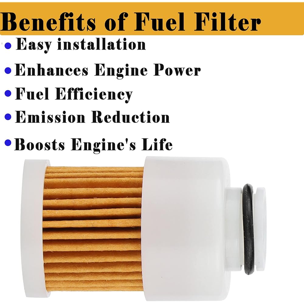 2 pack 68v-24563-00-00 fuel filter Yamaha 50HP 60HP 75HP 90HP 115HP 4 Stroke Outdoor unit Sierra 18-7979 Mercury 881540 Filter 3 microscope OE Filter