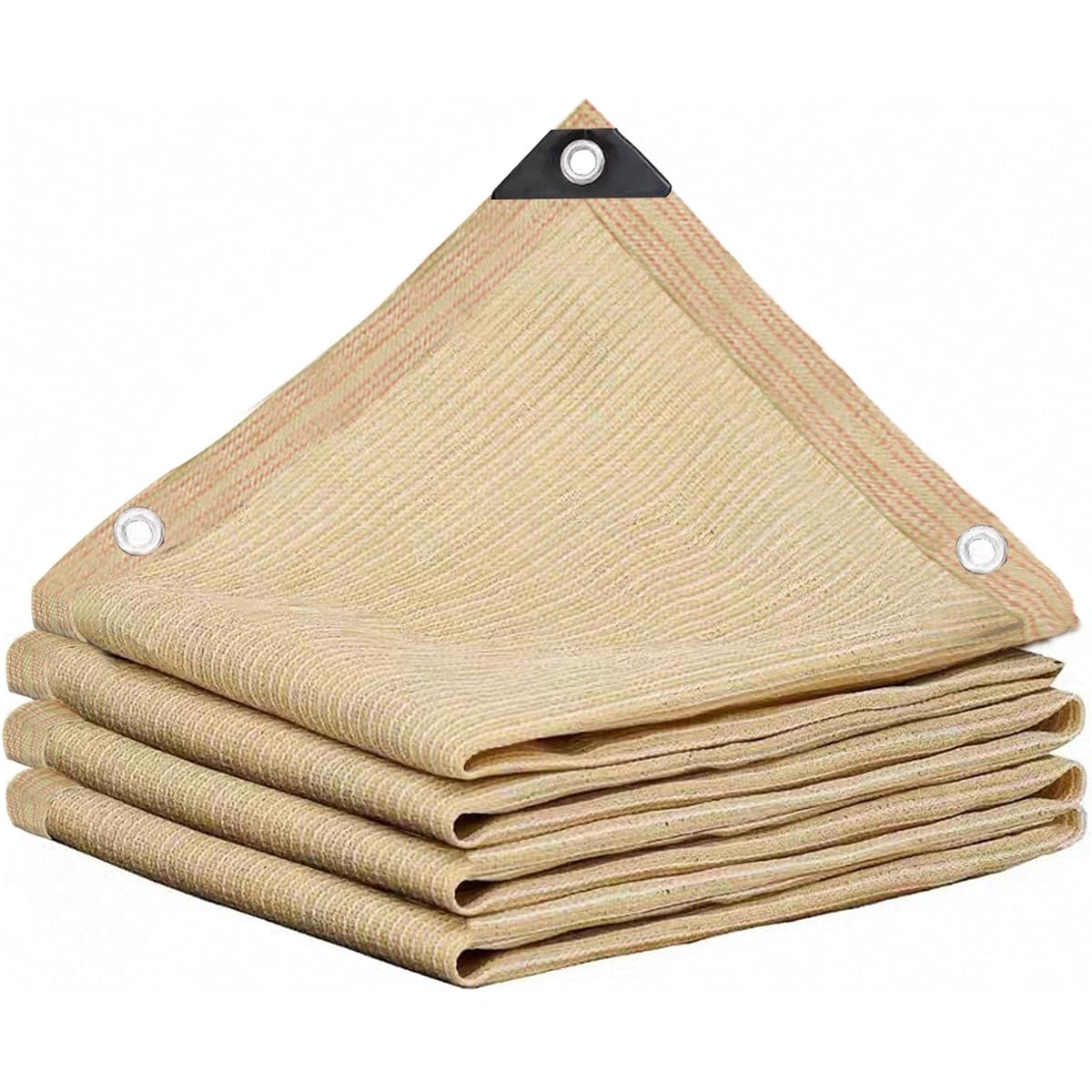 ANDGOAL Awning Shade Sunshade Awning Sheet 2m x 3m Fixed Rope Included Balcony Garden Outdoor Garden Blindfold Beige Sand Color Hardened Corners UV Protection Lightweight Plain Sun Protection Easy Installation