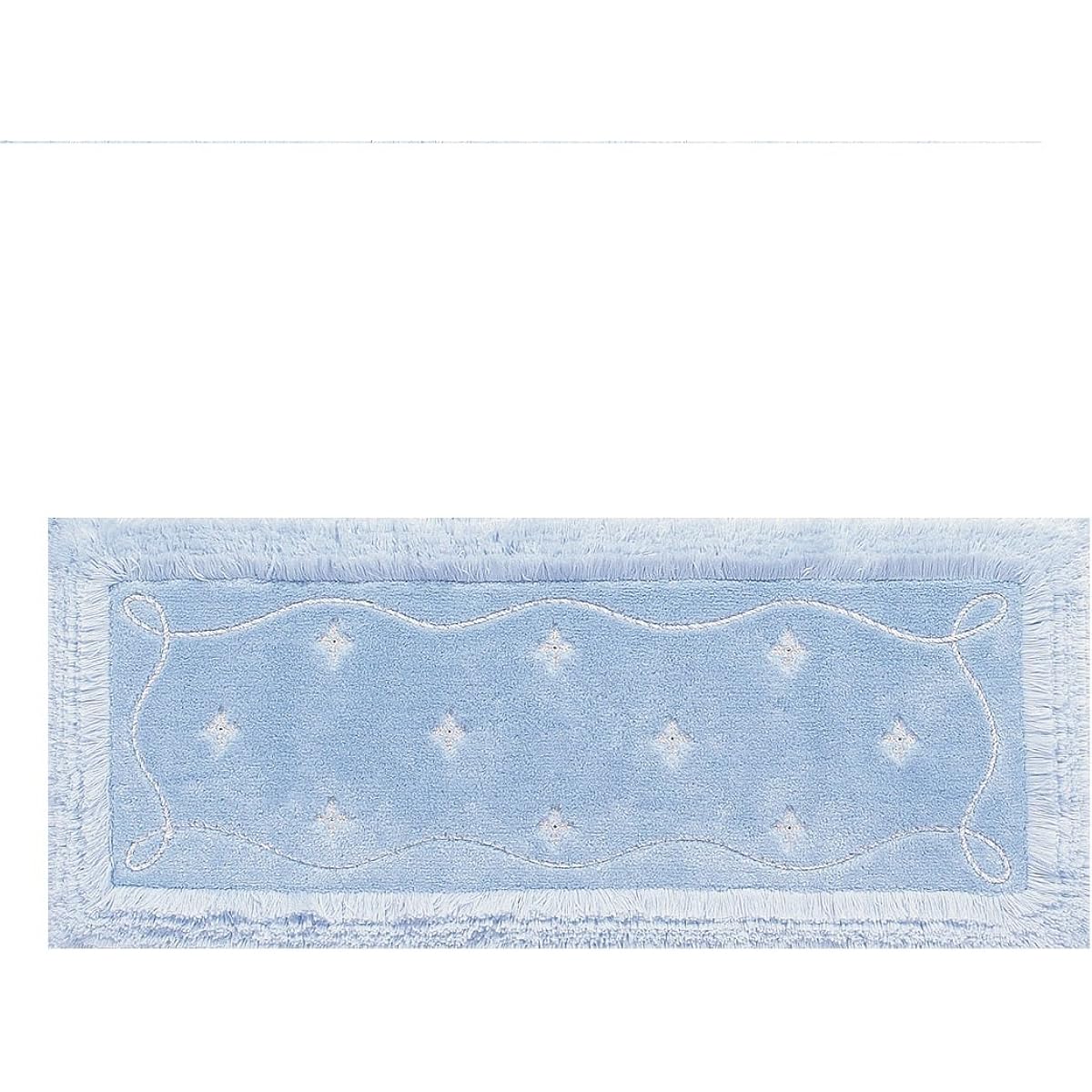 Senko NYNAS Prologue Kitchen Mat Approx. 50 x 120cm Blue with Rhinestones Elegant 19630
