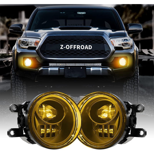 Z-OFFROAD Yellow LED LED Fog with Clear Lens TACOMA 2016-2022 4runner / Tundra 2014-2019 CAMRY 2007-2014 Amberden Yellow Bumper Drying Lamp Replacement