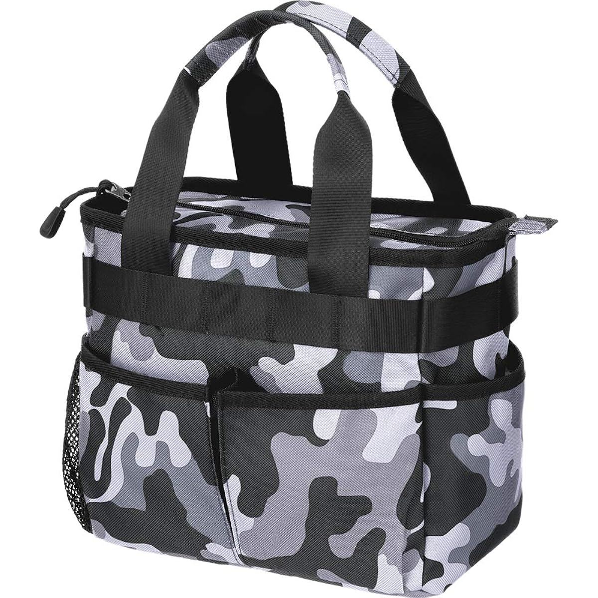 [EARTH LEAD] [Official] Round Bag Golf [Large capacity storage with 7 pockets, ultra lightweight] Round tote bag, golf pouch, golf pouch, golf bag, round pouch, men's, women's, fashionable