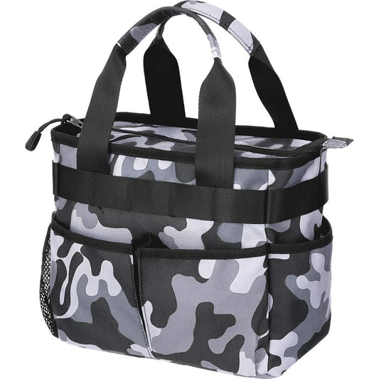 [EARTH LEAD] [Official] Round Bag Golf [Large capacity storage with 7 pockets, ultra lightweight] Round tote bag, golf pouch, golf pouch, golf bag, round pouch, men's, women's, fashionable