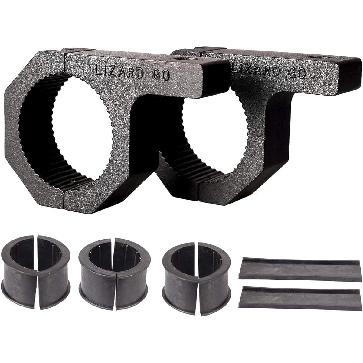 LIZARD GO Roll Bar Clamp -2 Pack Clamp tuning 1.6 inches to 2 inch mount brackets compatible diameter bar (1.625 ~ 2 inch clamps)