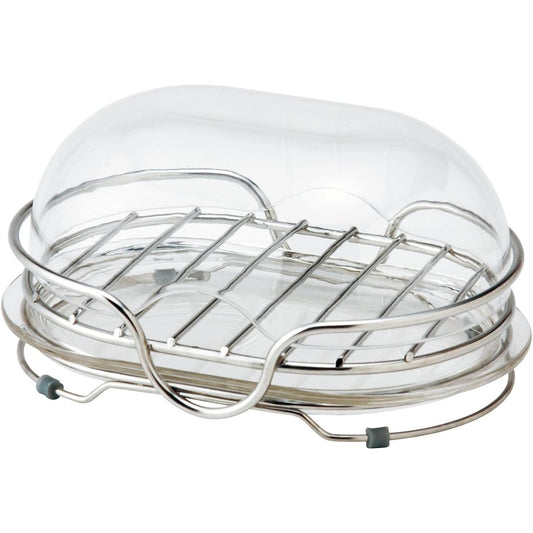 Rec Stainless Steel Soap Dish with Lid Standing Type (Soap Dish)