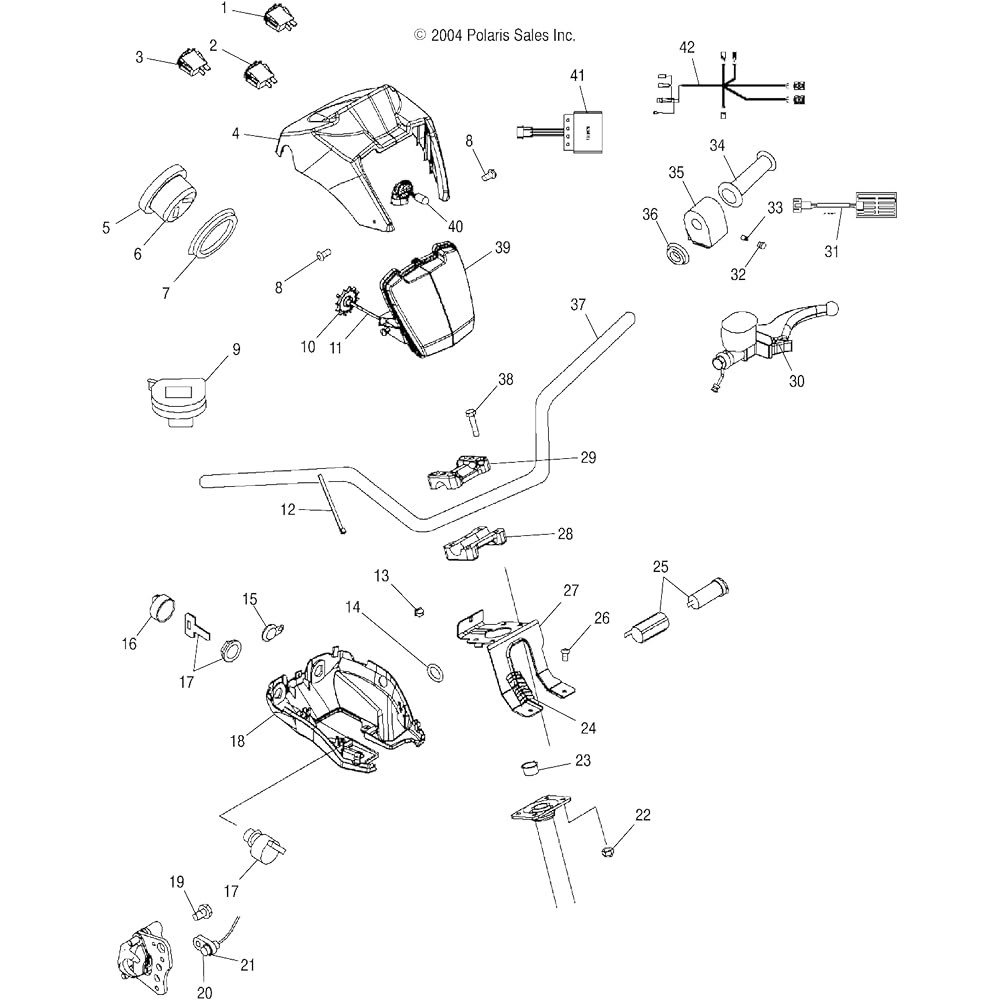 POLARIS ATV HI/LO/MODE Handleber Bar Switch Genuine OEM Parts 4010591 Quantity 1