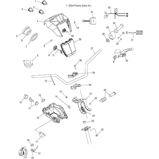 POLARIS ATV HI/LO/MODE Handleber Bar Switch Genuine OEM Parts 4010591 Quantity 1