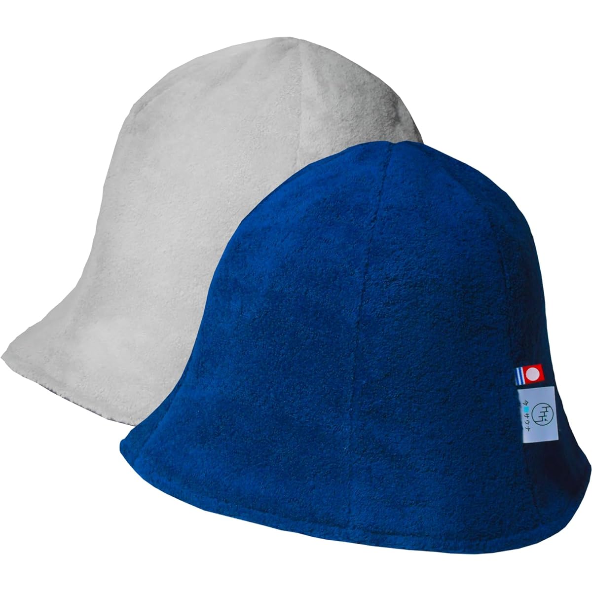[Imabari Sauna] Sauna Hat Reversible (Navy x Gray) Imabari Towel Tulip Sauna Hat Washable Sauna Cap Towel Fabric Imabari Sauna Hat Men's Women's Made in Japan