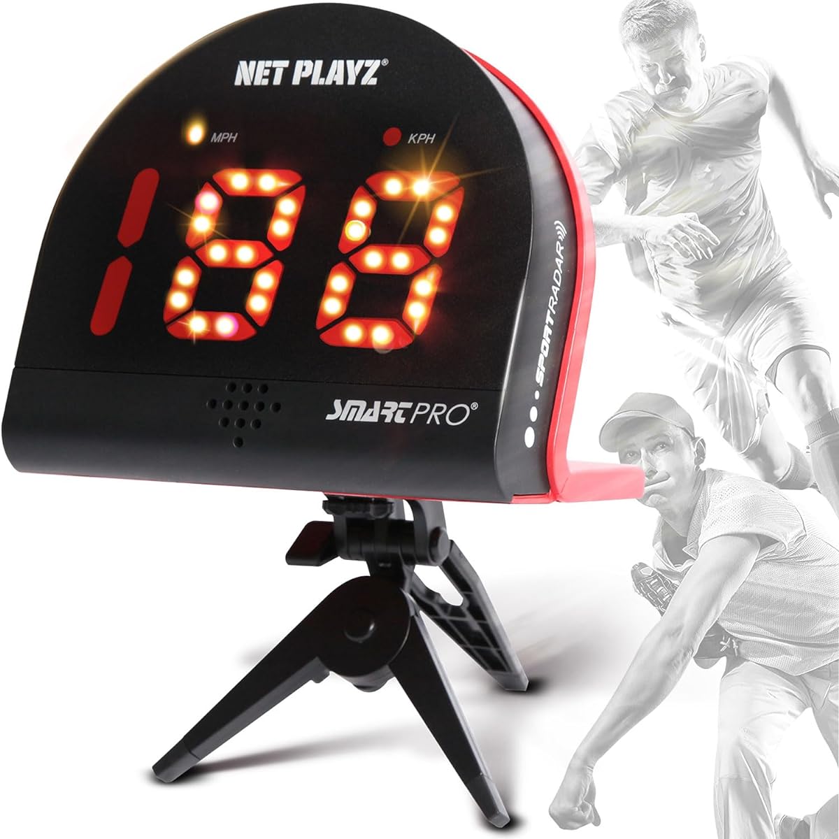 (Net Playz) NET PLAYZ Speed Measuring Instrument Radar Smart Baseball Trainer Combo 1 Set