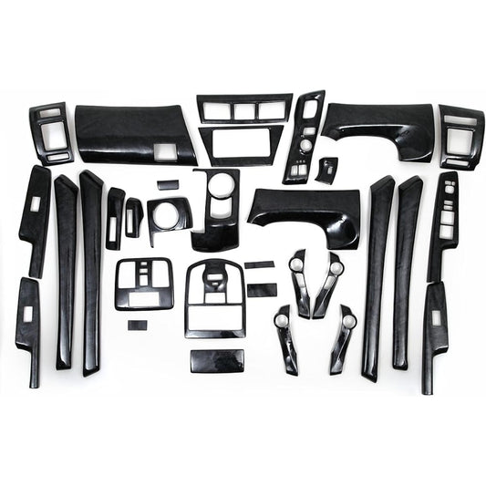 [G-Parts] Toyota Prius α 40 32p set interior panel black wood grain interior panel 3D 3D panel ZV40 P40BK wood