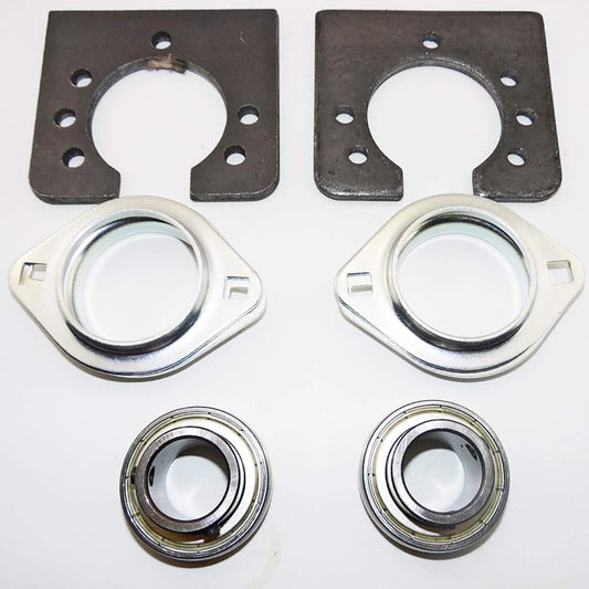 GO KART Mini Chopper 1 inch bearing kit -Bolt flange 2 with square hanger