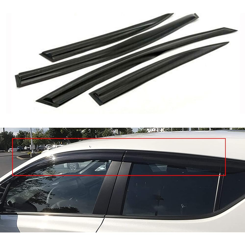 MUNIRATER Side Window Viser Deflector Rain Guard replacement