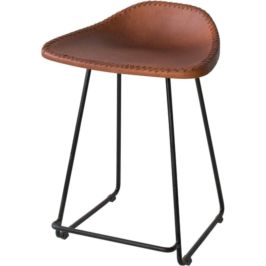 Miyatake Manufacturing Stool MASALA 42x36x56cm Brown Genuine Leather Seat KNC-M460