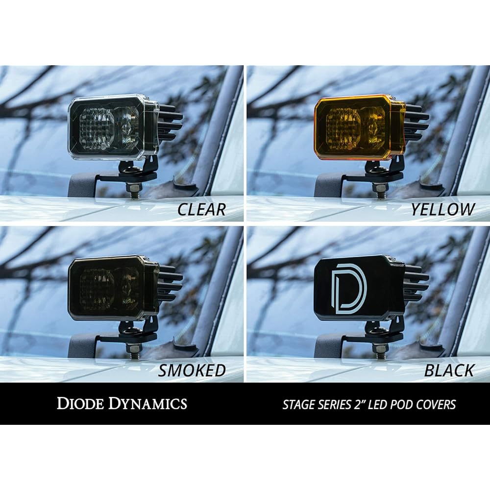 Diode Dynamics Stage Series 2 inch LED Pod Cover Black (1 piece)