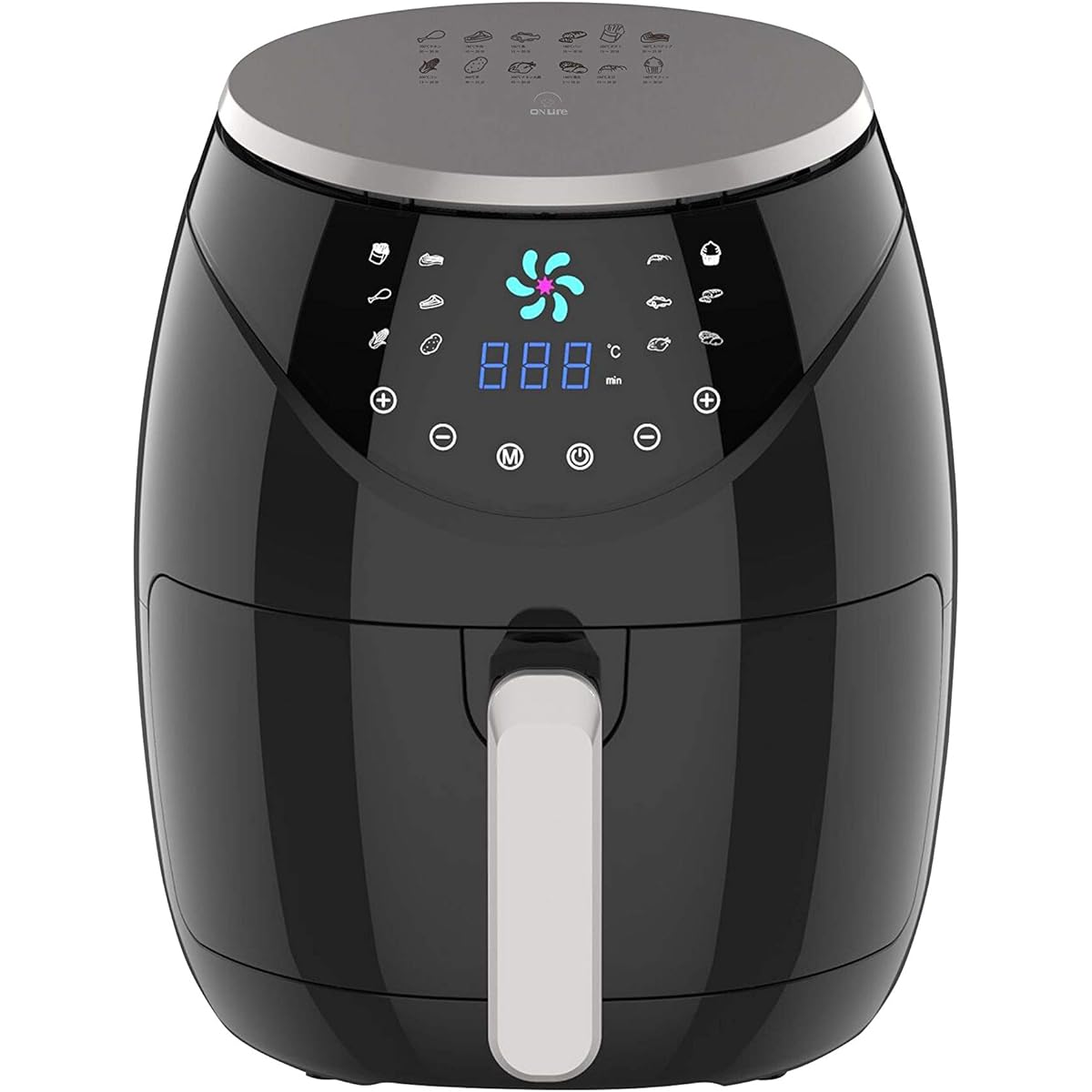 Airfryer Slim EX_BK Large Capacity 4L Rapid Air Circulation System LFR-807BK Electric Fryer Air Fryer Healthy Fryer Healthy Fryer Non-Oil Non-Oil Fried Food Deli 1-5 People Air Fryer LED Display Touch Panel Timer