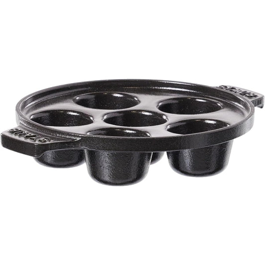 staub "Escargot Dish" Cast Enamel [Authorized Japanese Product] Snail dish with 6 holes 40509-550
