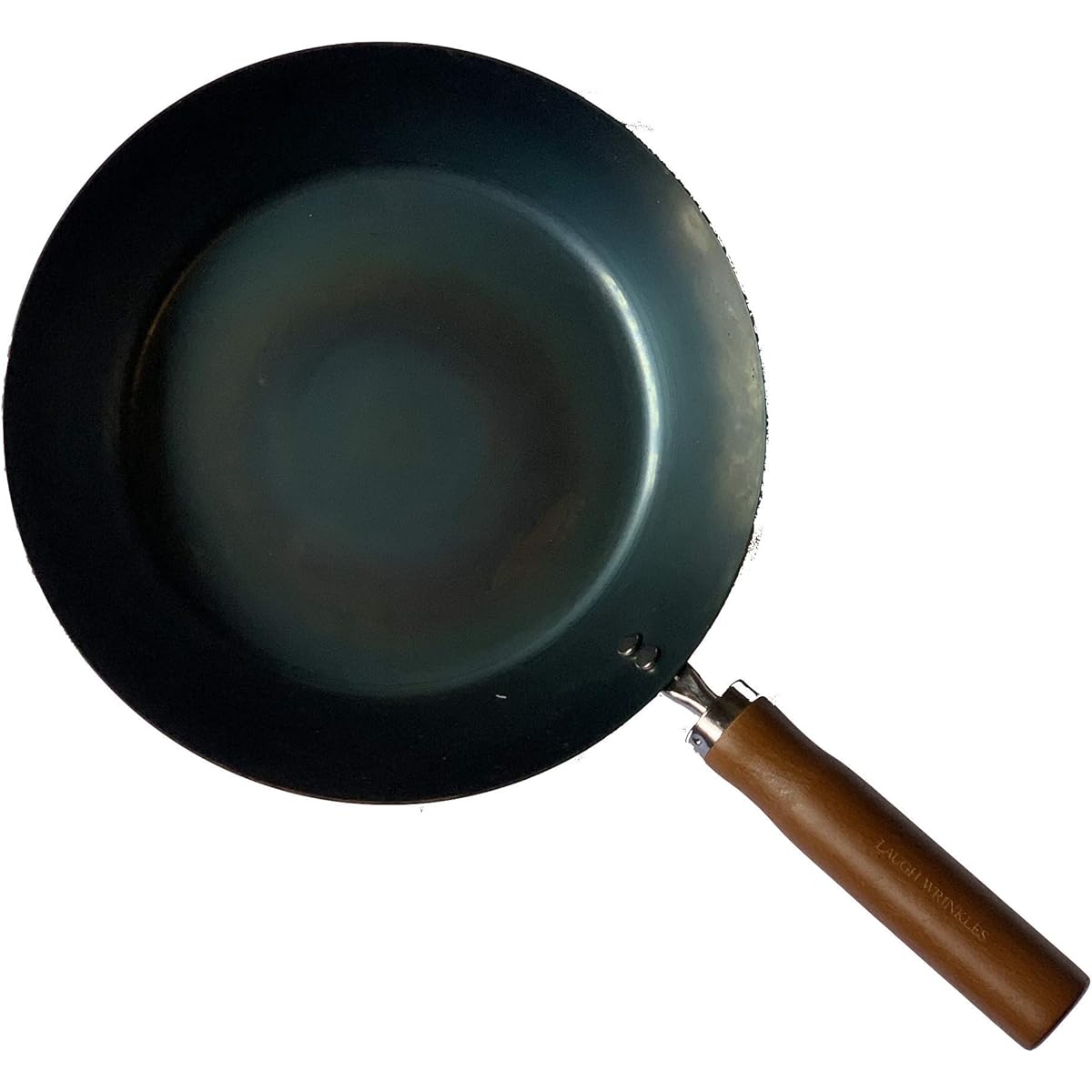 Iron frying pan that grows the more you use it, 28cm wooden handle, made in Japan, IH compatible, lightweight, no seasoning required, outdoor, camping