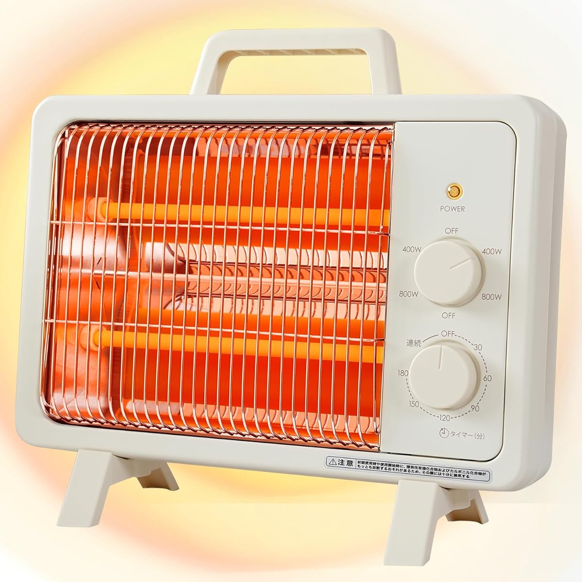 SW-H105IV Electric Stove Heater Far Infrared Heater Fast Heating 800 W Foot Switch 2 Level Power Off Lightweight Dial Power Overturn Off Easy Operation Small Portable Heater Quiet Energy Saving Energy