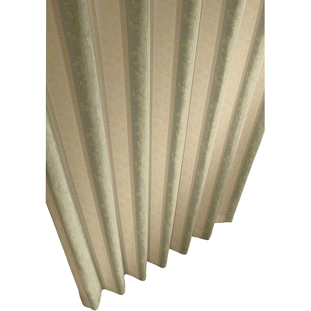 Drape curtain set of 2 (with 2 tassels) Classic Duo Green 150x185cm Washable Shape-stable processing J-92261