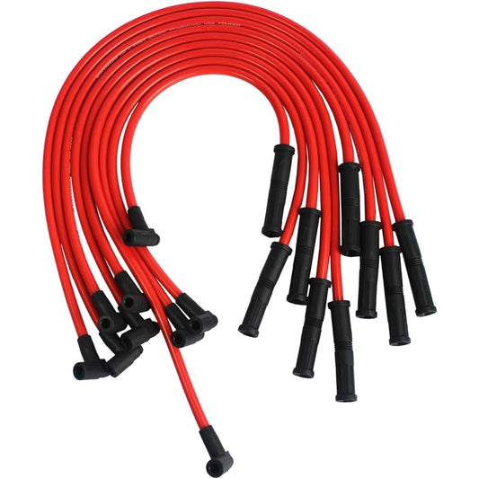 JDMSPEED HEI Spark Plug Wire Set 90 -Straight SBC BBC 350 383 454 V8 10.5mm