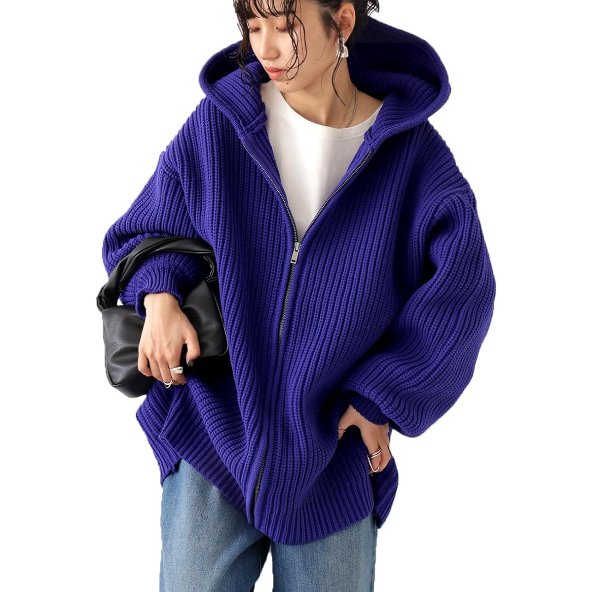 [antiqua] [Antica] Sponge Knit Parka Women's EZ-00003