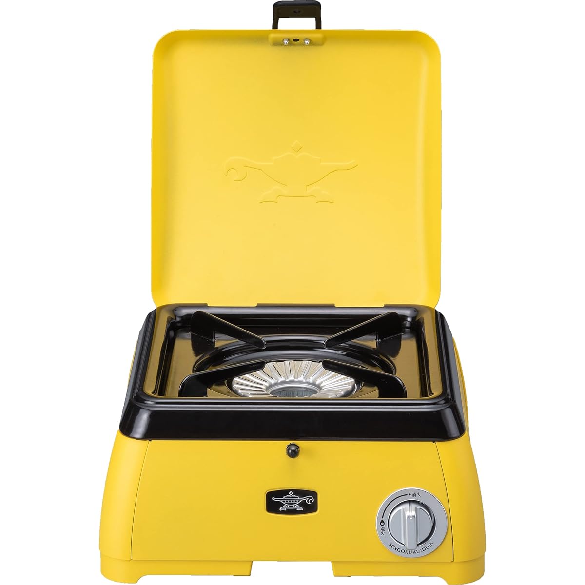 Aladdin Portable Cassette Stove Gas Stove Tabletop 1 Burner Kamado kama-do (Single) Outdoor Load Capacity 20kg Yellow SAG-K29A(Y)