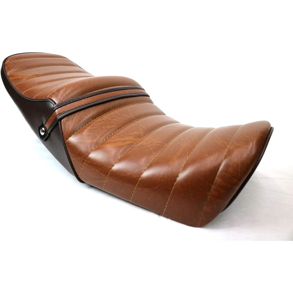 XJR400 Early Tack Roll Sheet Brown Leather Two-Tone