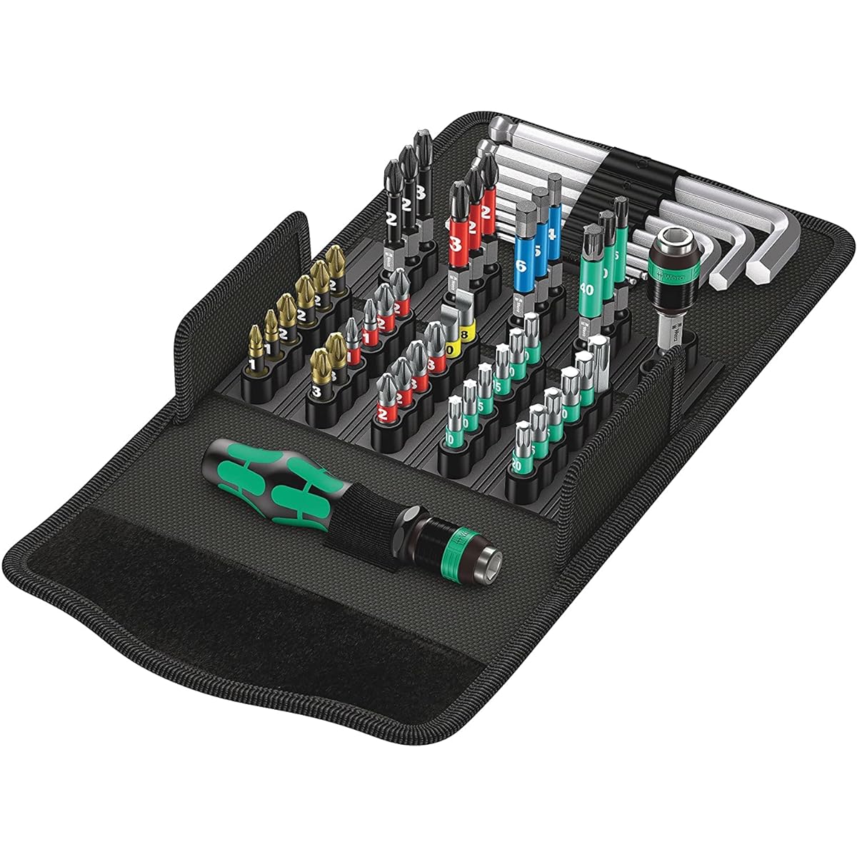 Wera 05057460001 | Kraftform Kompakt 100, 52-piece set [Japanese regular import product]