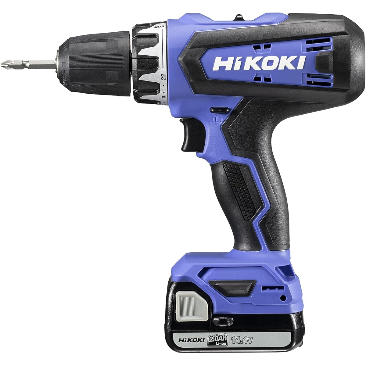 HiKOKI 14.4V Cordless Driver Drill 2.0Ah Storage Battery x 1 Charger with Case FDS14DF(BG)