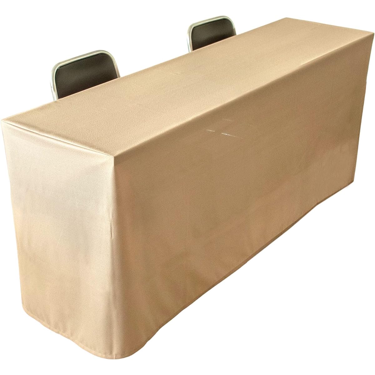 Tablecloth for long desks [Set of 2] (Made in Japan / 145 x 320cm / for box type) Water repellent treated (beige/plain) Conference table (also for events and exhibitions) Rectangular