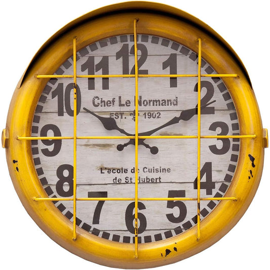 Akizuki Boeki Antique Clock Submarine 2 YELLOW W36×D15×H36cm BLKR1758-1