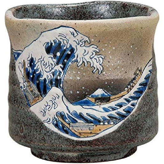 Kutani ware large teacup Hokusai The Great Wave off Kanagawa in paper box | Birthday Mother's Day Father's Day Respect for the Aged Day Retirement gift Wedding gift Family gift Baby gift Gift Year-end gift Midyear gift |
