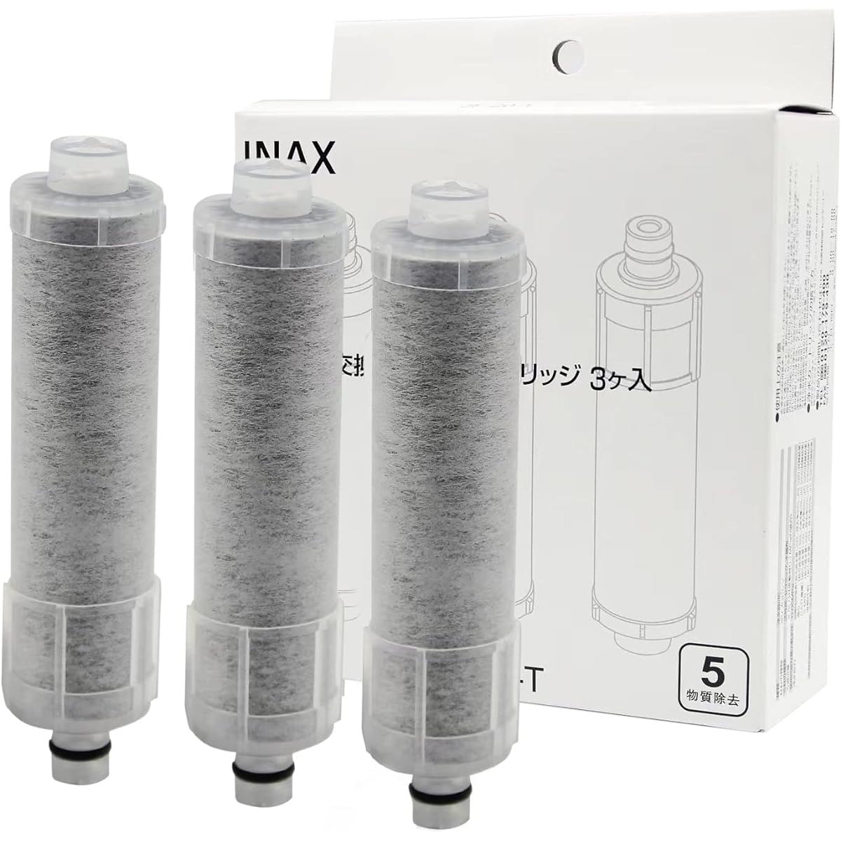 [Genuine Product] JF-20-T Replacement Water Purifier Cartridge (JF-20 3 Piece Set of 3) Faucet