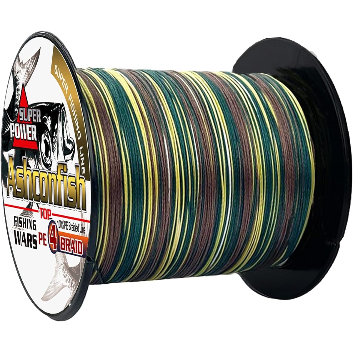 Ashconfish PE line camouflage green fishing type 4 strands 8 strands 100M 200M 1000M fishing line camouflage blue long throw high strength PE line X4 X8 high sensitivity high specific gravity fishing gear domestic raw materials