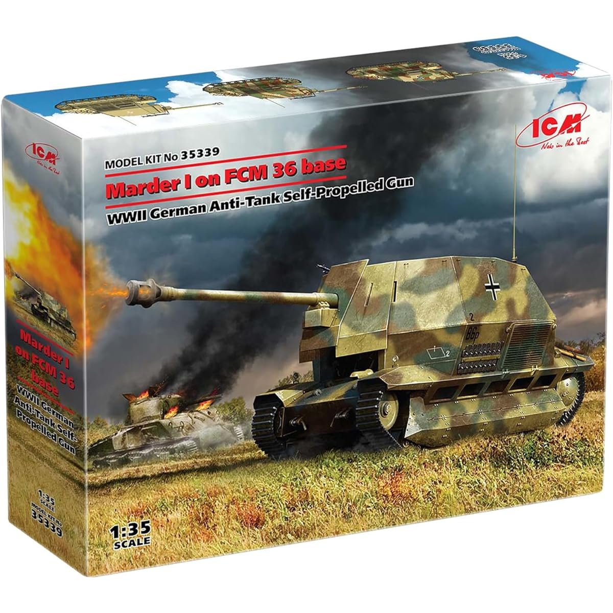 ICM 1/35 German Army FCM36 Marder I Specification Plastic Model 35339