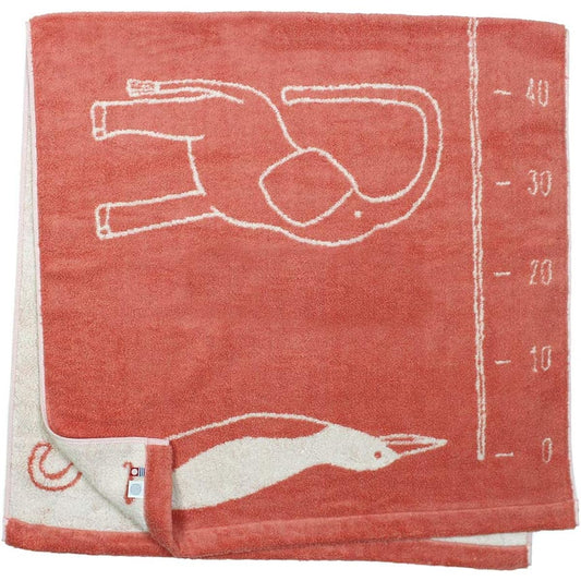 Iori Imabari Towel Height Meter Bath Towel SUKU-SUKU iori (Coral) Soft Baby Gift