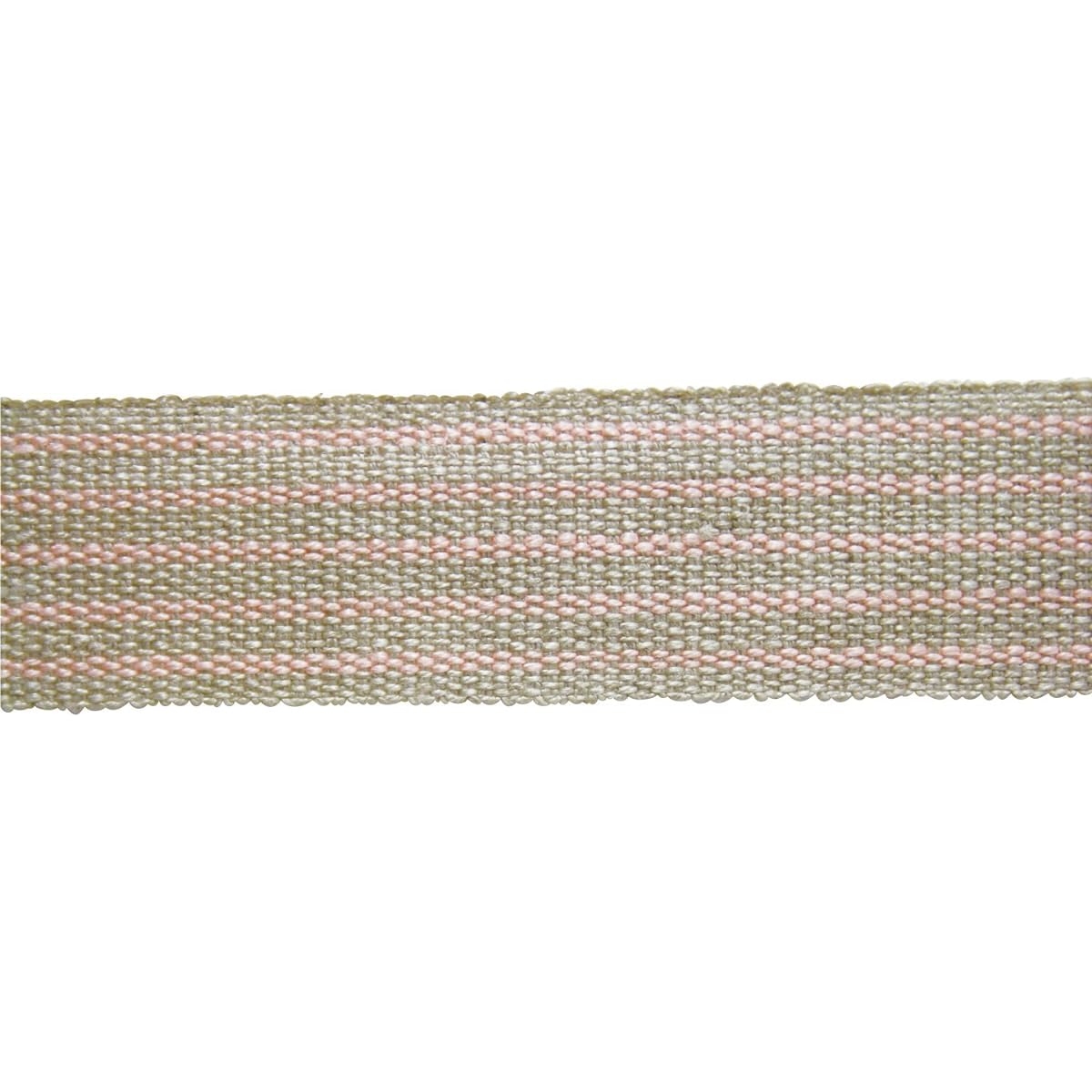 Tokyo Ribbon Linen Pastel Stripe #07 20mm×20m