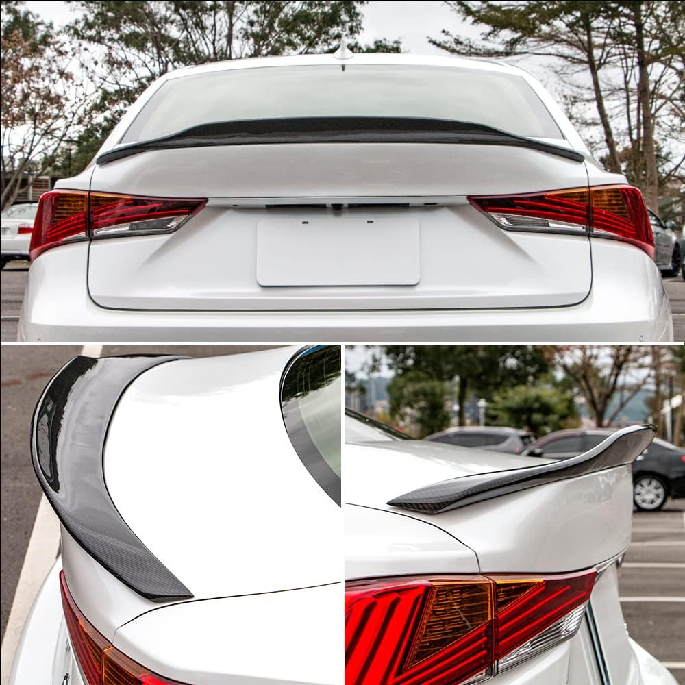 Aerobon Real Carbon Fiber Trunks Poiler 2014-2020 Lexus (XE30) IS250 IS300 IS350 Sedan (H+Style)