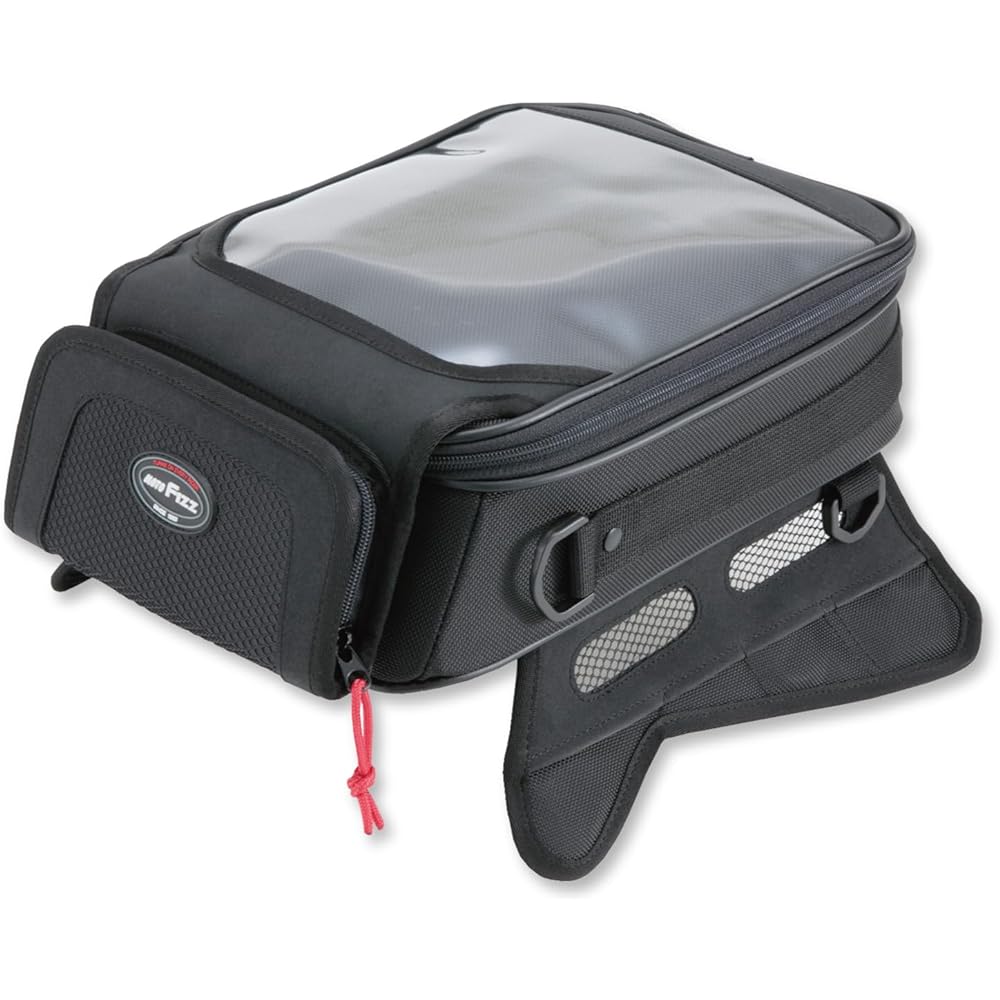 TANAX Slant Tank Bag M MOTOFIZZ Black MFK-084 (Capacity 5.1ℓ) Compatible with Motorcycles