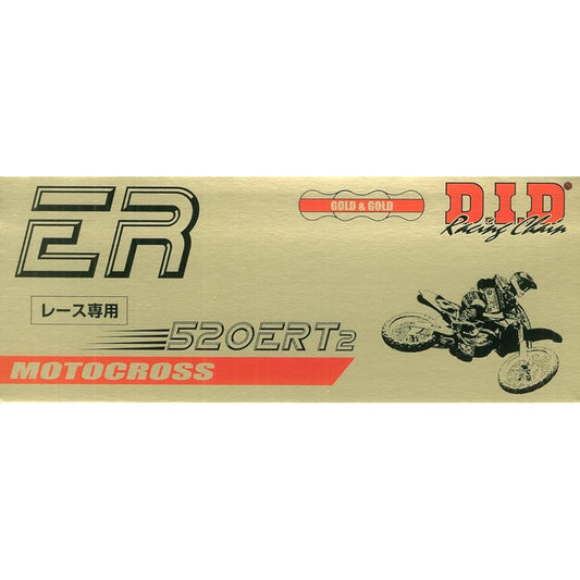 D.I.D Motorcycle Chain Caulk Joint Included 520ERT2-140ZB G&G (Gold) SDH Pin Processing for Two Wheels Motorcycle