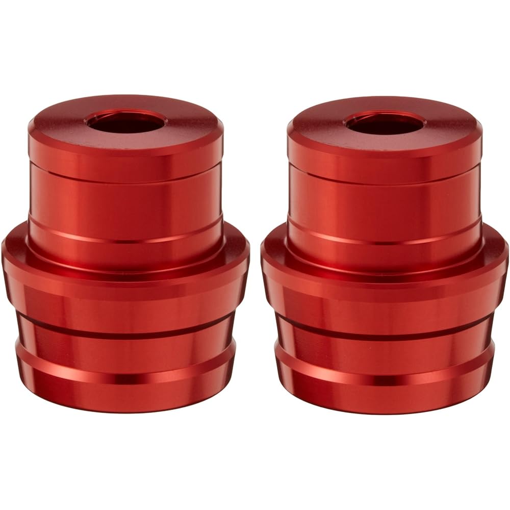 SHIFT UP Aluminum Axle Slider [M12 Long] For Rear [Machined Aluminum/Red] 200583-02