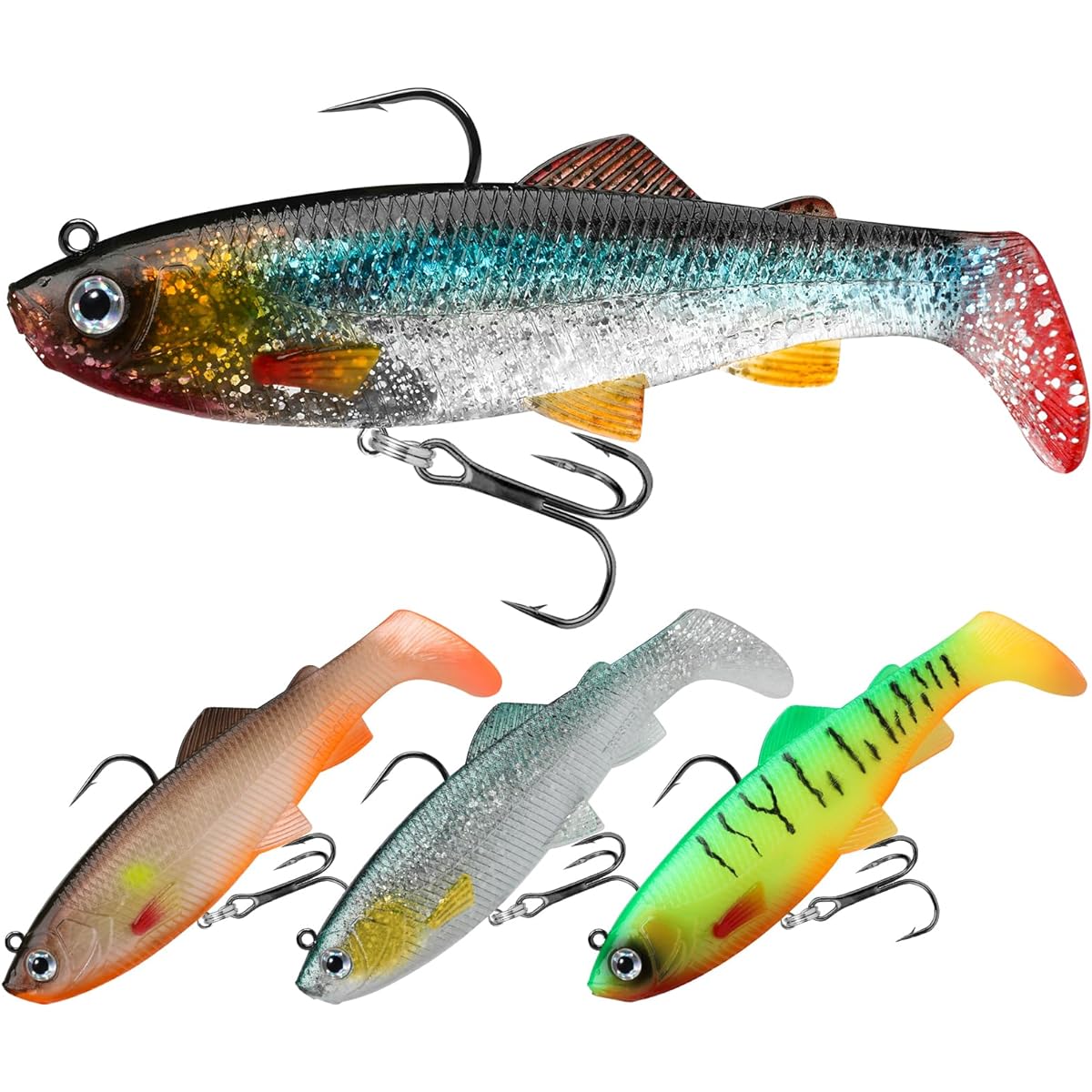 TRUSCEND Denmori [Soft Jig Head] Lure Fishing Fishing Lure Egging Realistic 5g/10g/12g/18g/22g/36g Various sizes Suitable for saltwater and freshwater Minnow Trout Seabass Bluefish Spanish mackerel and other various fish