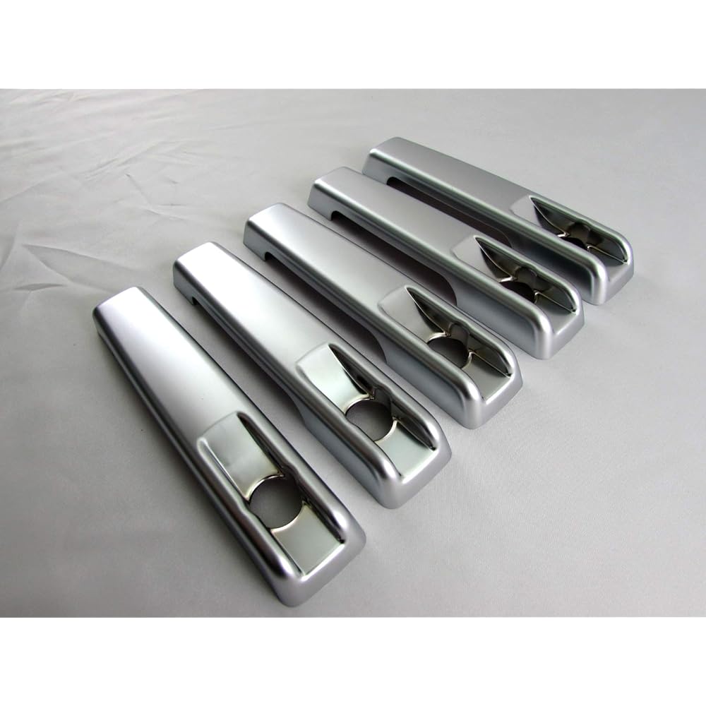 BRIGHTZ G Class W463 Door Handle Cover Knob 5PC Satin Silver [DHC-NOBU-327-5PC] G320S G320L G500S G500L Carbon Edition G55L G63 AMG Lorinser BRABUS Benz BENZ Lorinser BRABUS Carlsson mercedes-benz mercedes slope