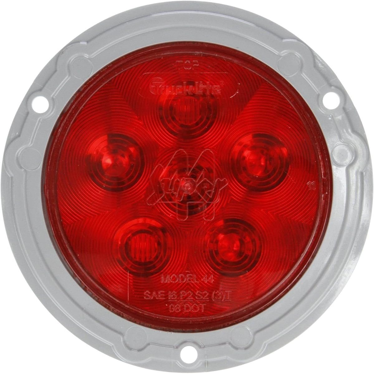 TRUCK-LITE 44322R LED Lamp Super 44 Red Round Stop/Turn/Tail 6 Diode Pattern