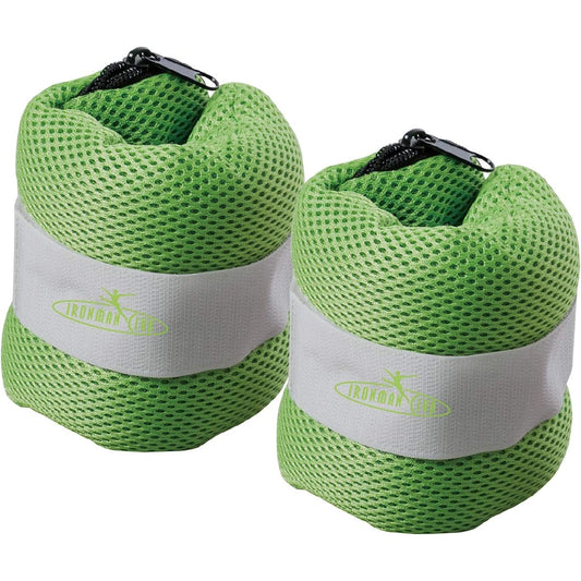 IRONMAN CLUB Mesh Wrist & Ankle Weight <0.5 kg KW-503 Pink/1.0kg KW-504 Green> Washable Soft Type Set of 2 Wrist/Ankle Training