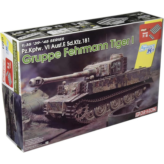 Dragon 1/35 World War II German Army Tiger I Fehrmann Combat Group Plastic Model DR6484